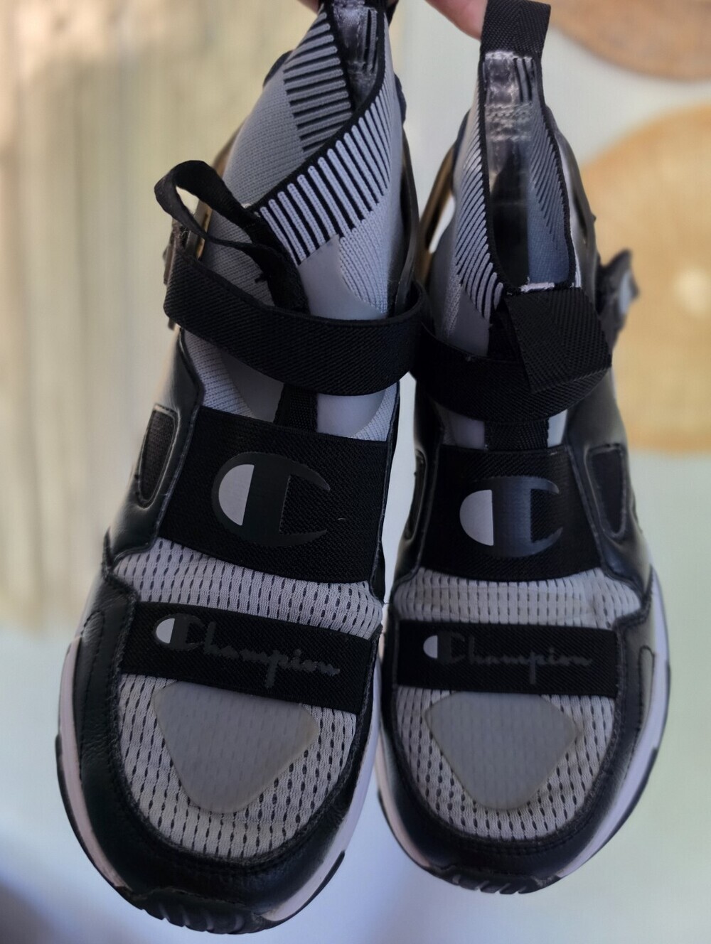 Champion Kids Black & White High-Top Sneakers - Picture 4 of 7